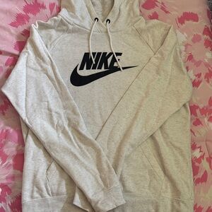 Nike Men's Light Gray Hoodie